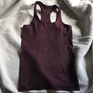 maroon lululemon run swiftly tech tank